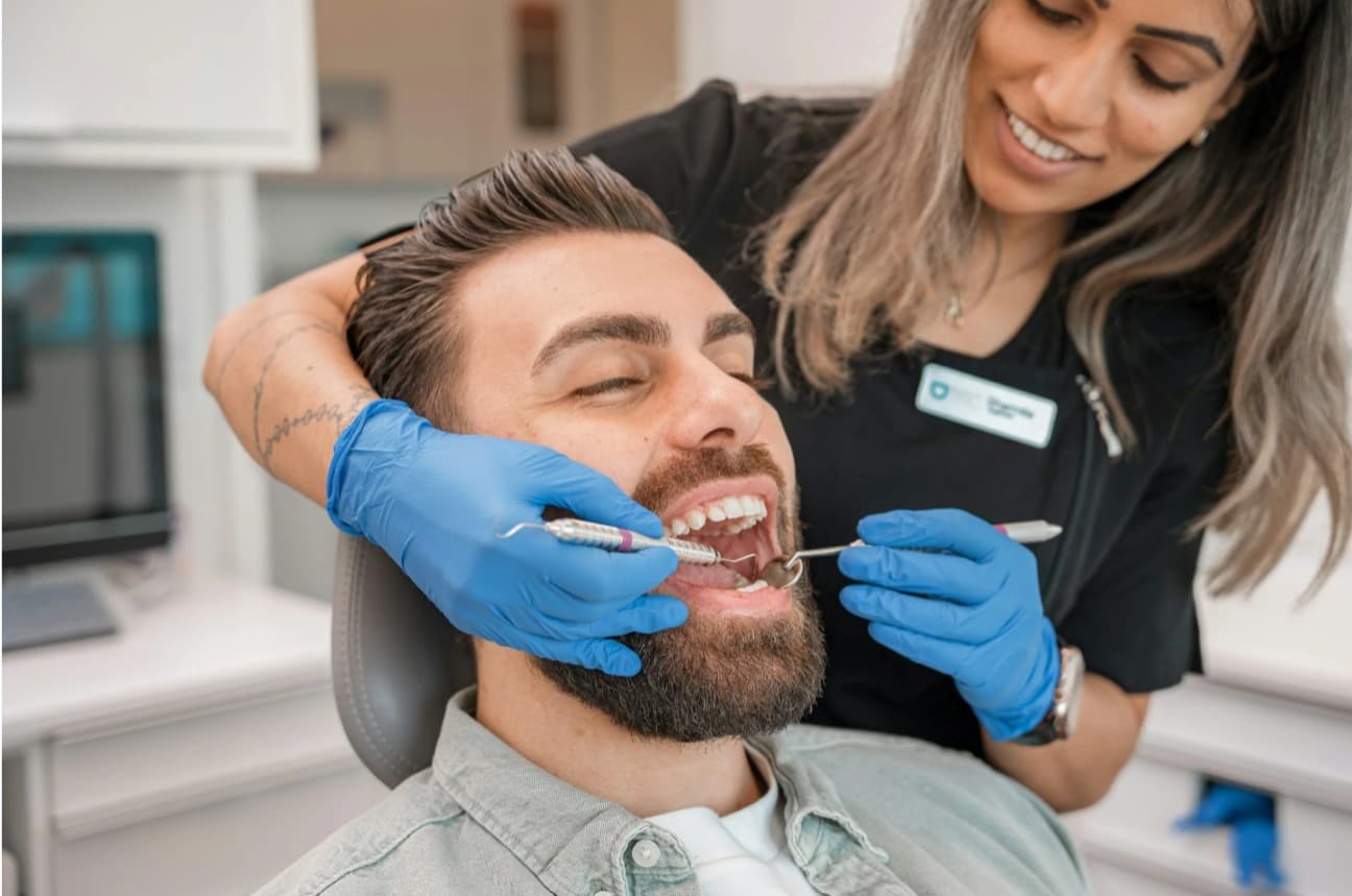 A dental technician at work — a recognised vocational qualification